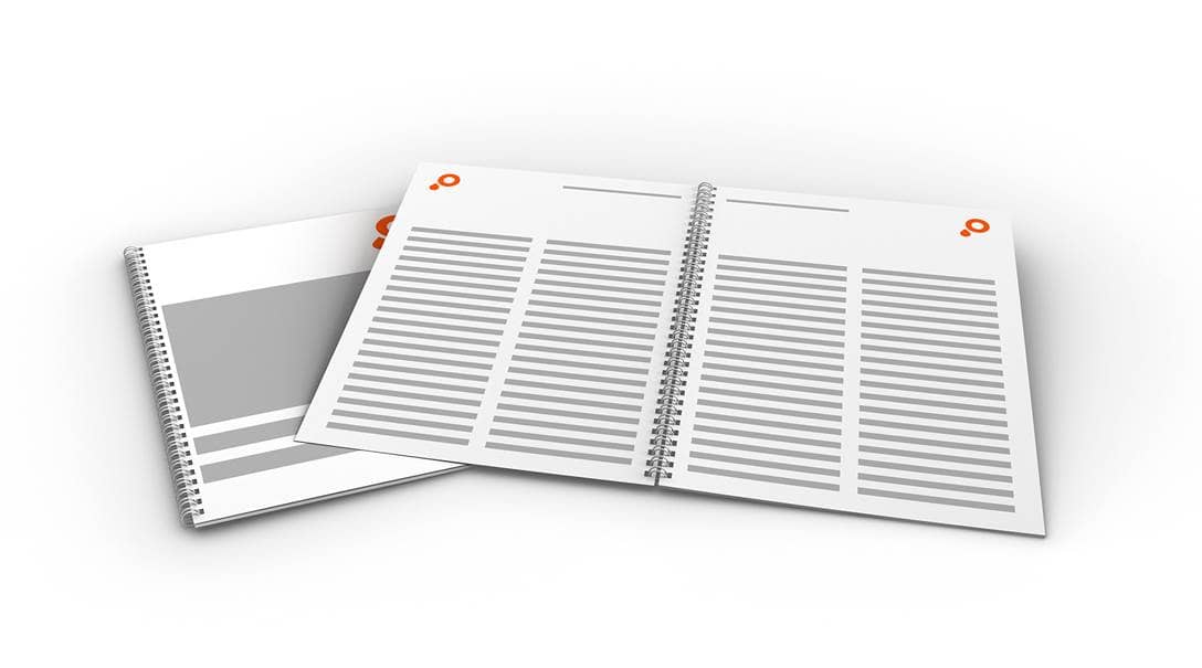 Catalogos y revistas espiral metalica