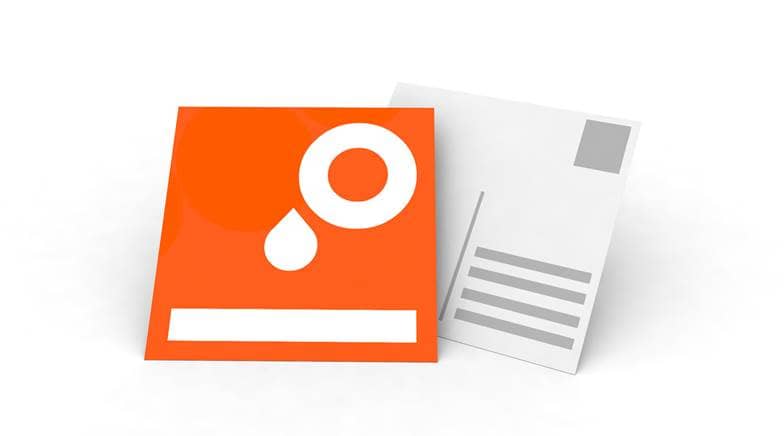 Tarjetas postales cuadradas