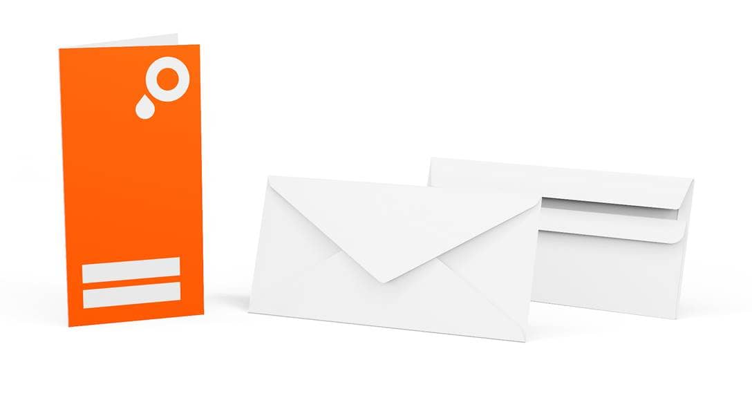 Tarjetas de felicitación DL con sobres