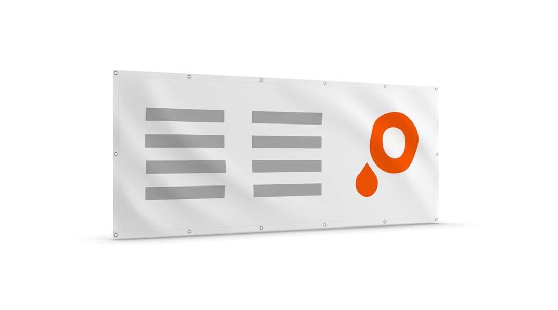 Banners textiles poliester blackback