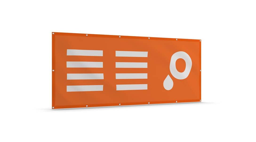 Banners textiles tejido de banderolas