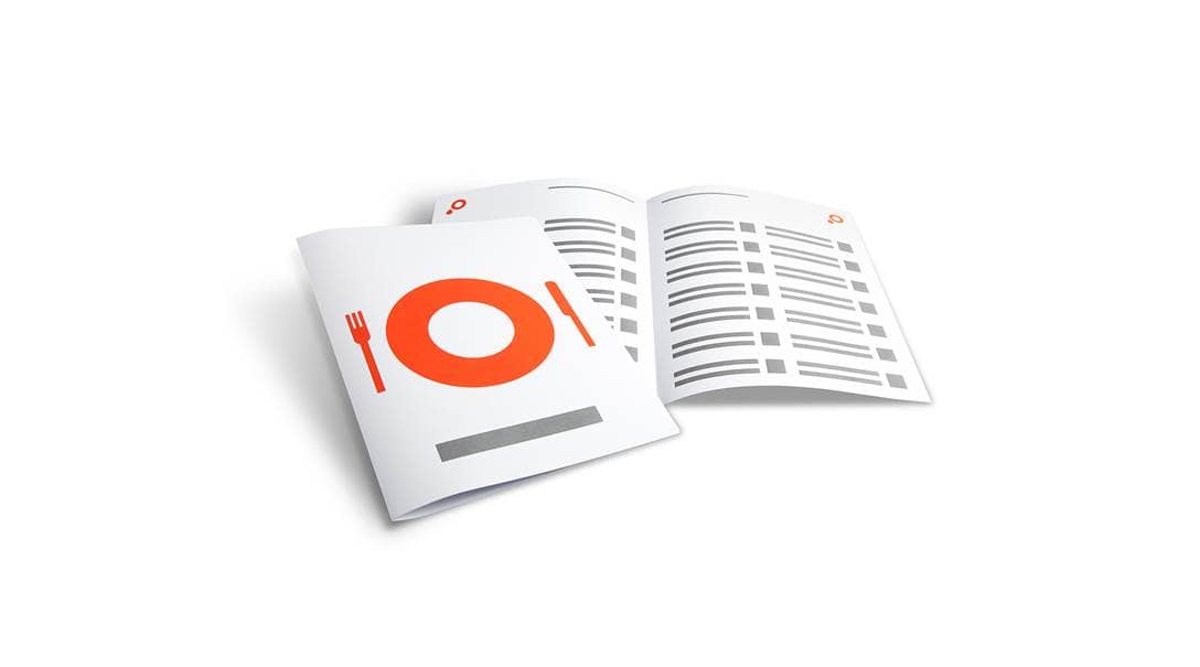 Cartas de menús / bebidas 