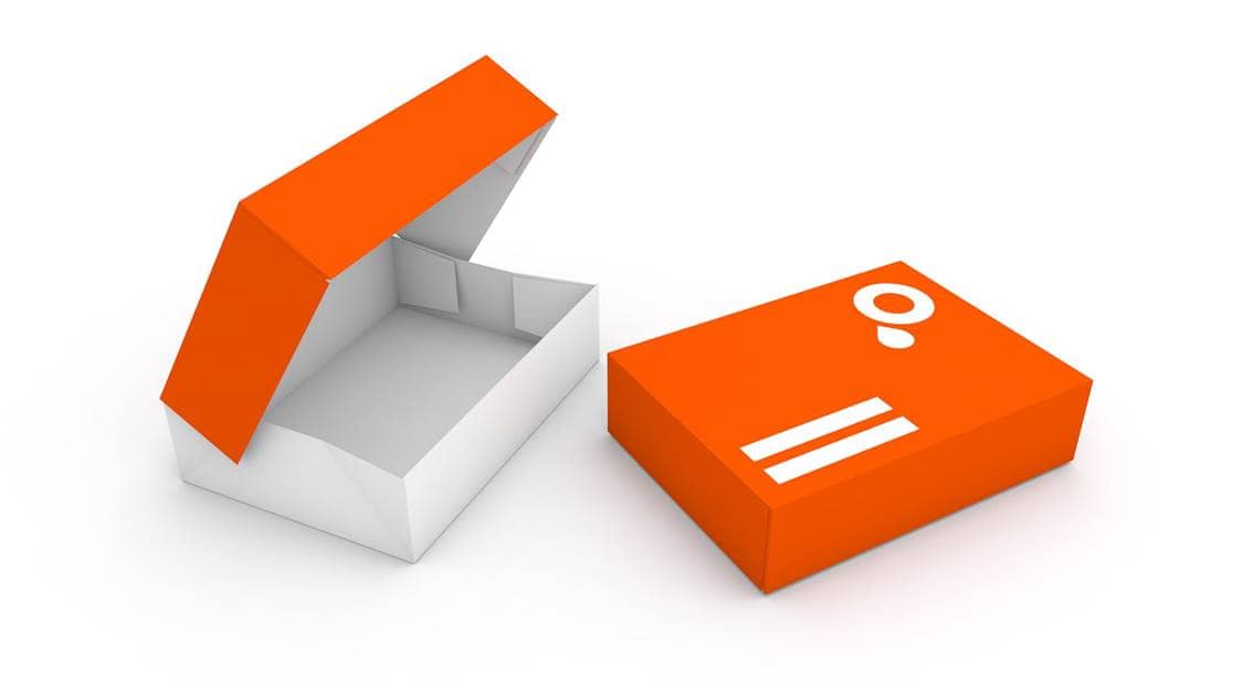 Caja de 6 puntos con tapa abatible