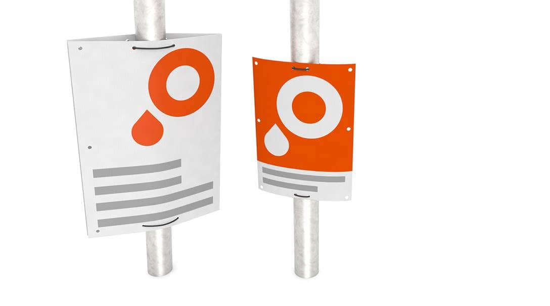 Carteles de plástico corrugado