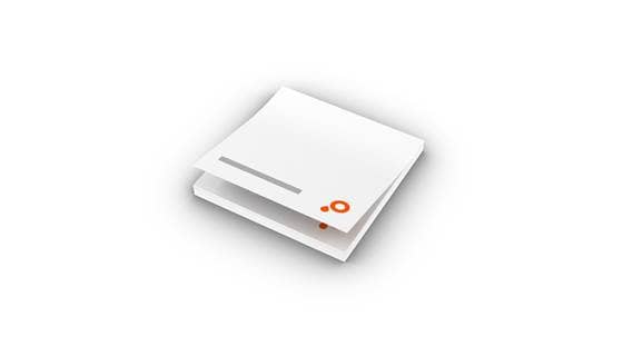 Notas adhesivas sin cubierta