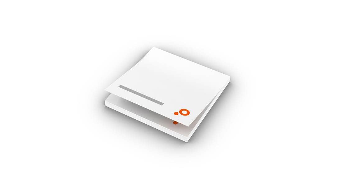 Notas adhesivas sin cubierta