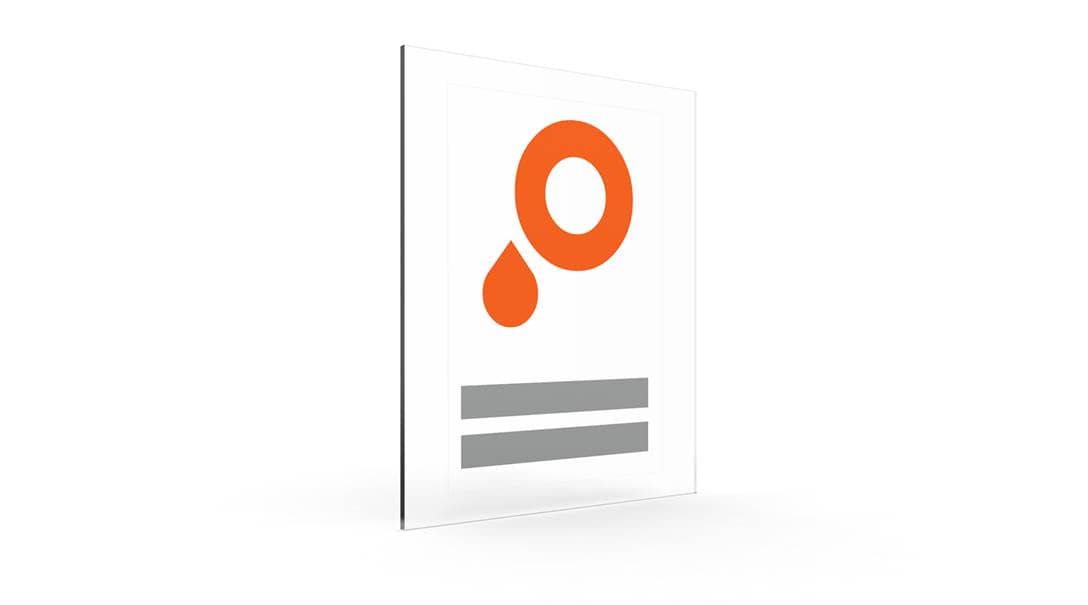 Vinilo invertido transparente