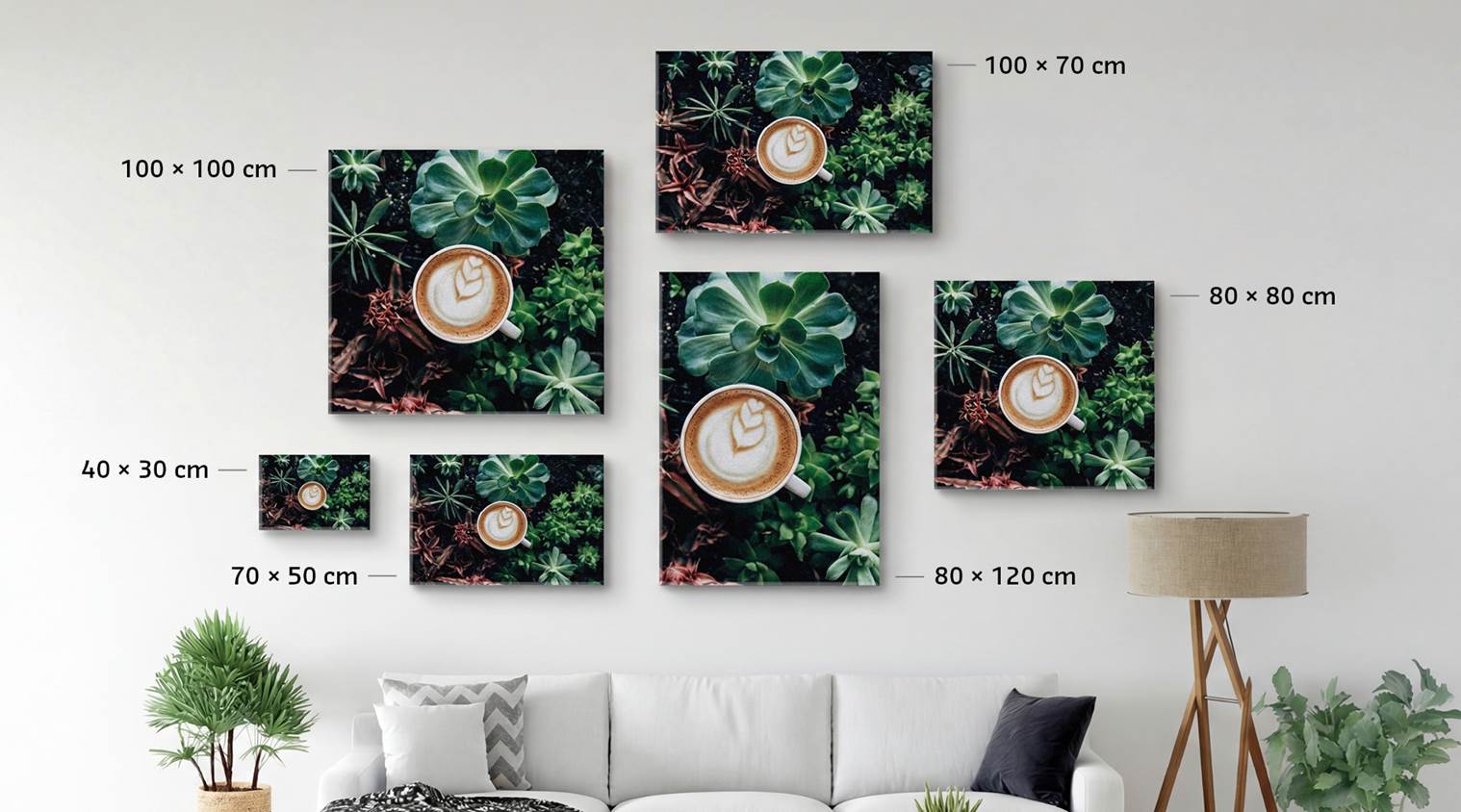 Diversos formatos para cada pared