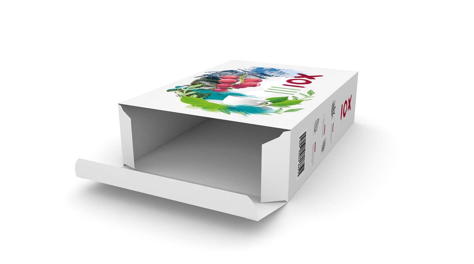 Caja estándar con cierres de lengüetas encajables base/tapa