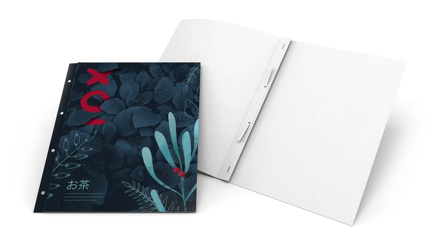 Carpetas con broche y agujeros para archivador