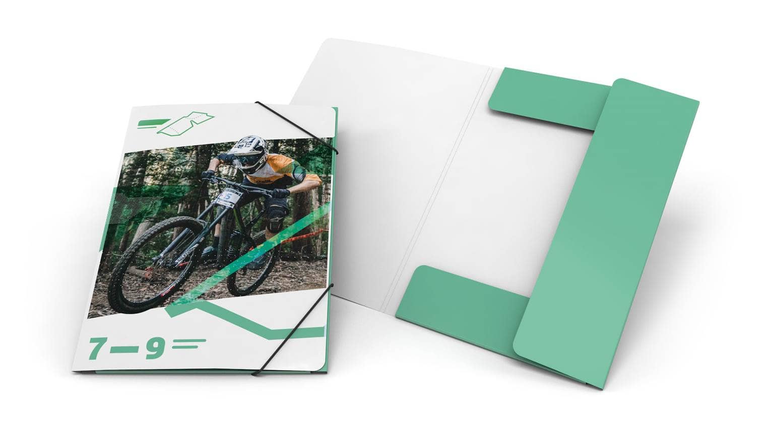 Carpetas con tres solapas y resorte