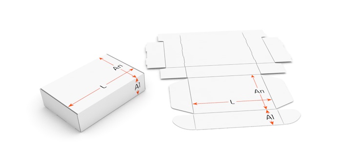 Caja plegable automontable